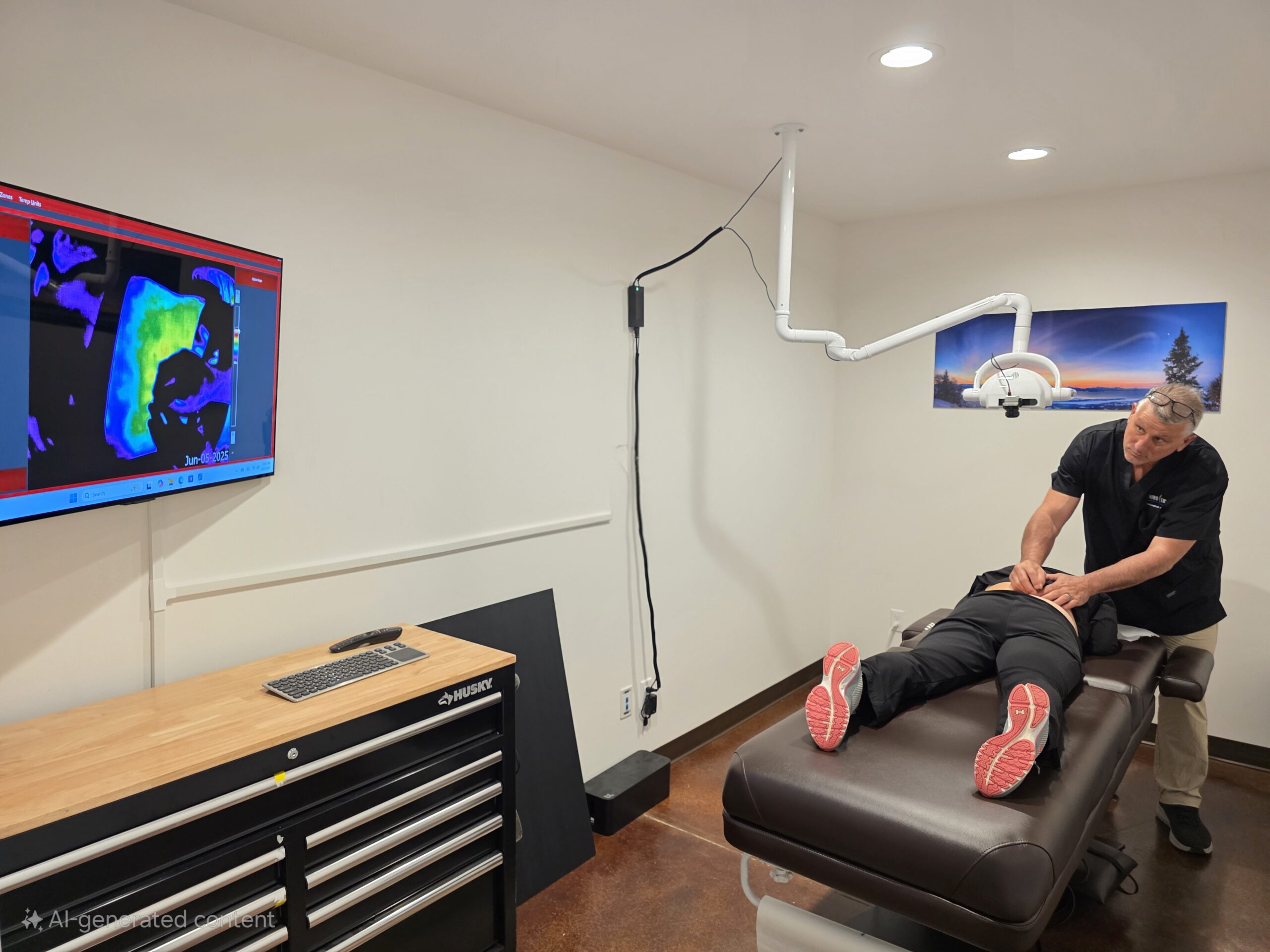 Dry needling thermography